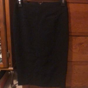 Classic black pencil skirt